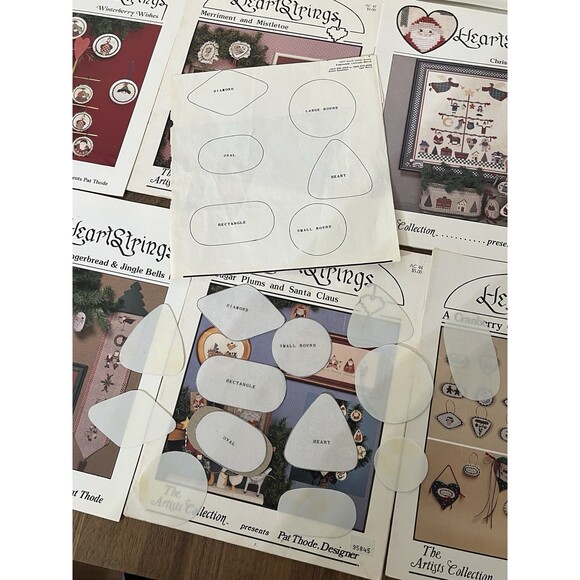 8 Heartstrings Pat Thode Designer Cross Stitch Christmas Ornament Tin Collection - Picture 5 of 6